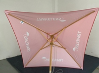 Parapluie carré de parasol de plage de bonne qualité et populaire 2*2m avec la publicité pour promotionnel