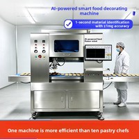 Machine de décoration de biscuits intelligente IA, déposeur de glaçage de haute précision, système de positionnement par vision CCD, directement de l'usine