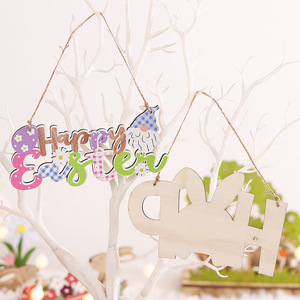 ของตกแต่งแขวนผนัง/ประตู ตัวอักษรไม้รูปกระต่า<span class=keywords><strong>ย</strong></span>สีสันสดใส สำหรับเทศกาลอีสเตอ<span class=keywords><strong>ร</strong></span>์ ปา<span class=keywords><strong>ร</strong></span>์ตี้ฤดูใบไม้ผลิ ตกแต่งบ้าน - Product Image 4