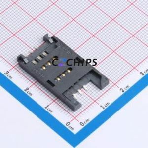 XDSM-0626-0631 SIM Card Connector SMD Connector Self-Return Type 2.3mm - Product Image 1