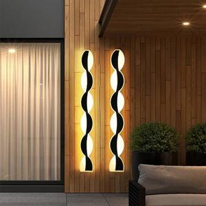 Lampu Dinding Strip surya panjang kualitas tinggi lampu dinding eksterior taman luar ruangan IP65 hemat energi - Product Image 3