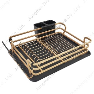 Draining Dish <b>Rack</b> With Tray Quick Dry Square Kitchen Sink Countertop Storage For Dishes <b>Plates</b> Chopsticks - Product Image 1