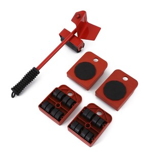 Juego de Herramientas para Mudanza y Transporte de Muebles al por Mayor: 4 Rodillos para Mover + 1 Barra con Ruedas, Elevador de Carga Pesada - Product Image 4