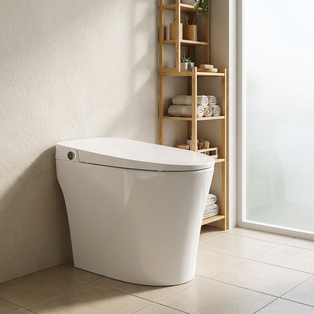 BESTME European Style Toilets Bidet Smart Toilet Remote Elongated Automatic Floor Mounted Seat Intelligent Smart Toilet