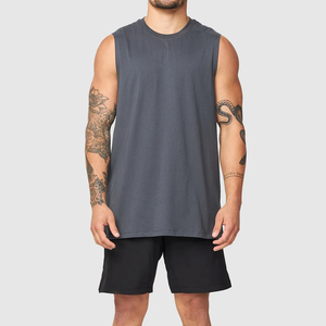 Chaleco sin mangas de algodón, adecuado para ejercicio, correr, yoga y uso diario, diseño clásico, sensación cómoda, camiseta sin mangas para hombre para el gimnasio. - Product Image 3