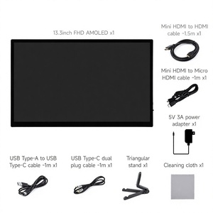 Écran tactile AMOLED FHD Waveshare de 13,3 pouces pour Raspberry Pi/Jetson Nano, 1920×1080, gamme de couleurs 100% sRGB et 100% DCI-P3 K749 - Product Image 1