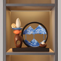 Porte-stylo créatif en céramique minimaliste avec peinture de sable mouvant Feng Shui, pour bureau, haut de gamme, décoratif pour cave à vin