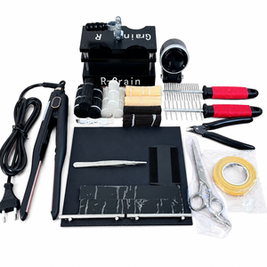 Kit <span class=keywords><strong>de</strong></span> lissage des <span class=keywords><strong>cheveux</strong></span> à la kératine K-Tip avec colle adhésive rapide pour extensions <span class=keywords><strong>de</strong></span> <span class=keywords><strong>cheveux</strong></span> en matériaux composites et métalliques, fer à lisser - Product Image 1