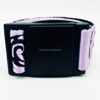 Ceinture tactique en nylon pour homme Capeesh avec logo jacquard tissé personnalisé 3CM, boucle magnétique en plastique à dégagement rapide pour pantalon de ski et activités de plein air