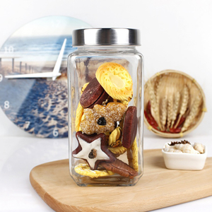 Nuevo diseño de vidrio elegante para almacenamiento de bebidas, tarro, almacenamiento de alimentos - Product Image 1