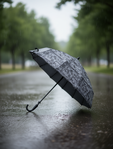 Ombrello reversibile a doppio tessuto 105 cm con stecche in lega, apertura manuale, design minimalista in poliestere, per viaggi, adulti, pioggia e sole - Product Image 2