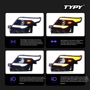 Feux avant TYPY 2011-2015 pour Ford Explorer : Amélioration avec lentilles LED, feux de jour dynamiques et clignotants - Product Image 4