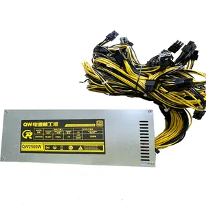 8gpu केस और 12gpu केस PSU ATX मशीन ग्राफिक कार्ड 2u psu के लिए बिजली की आपूर्ति PSU 2500w