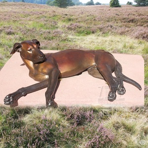 Escultura de Latón de Jardín de Fundición Profesional, Estatua de <span class=keywords><strong>Perro</strong></span> <span class=keywords><strong>Doberman</strong></span> <span class=keywords><strong>Pinscher</strong></span> de Bronce - Product Image 1