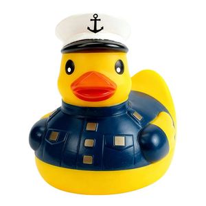 Jouets de bain et de douche pour enfants en gros, mignons petits canards jaunes sur le thème de la police pour jouer dans l'eau - Product Image 3