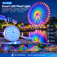 Éclairage paysager extérieur haute puissance 56 mm à LED RGB programmable et adressable WS2811 UCS1903 DC24V IP67 étanche