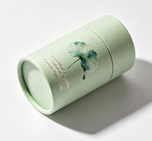 Custom Paper Tube Cosmetic Packaging with Gold <b>Foil</b> Four-Color Printing Eco-Friendly Tube for Essential Cream and Beauty Product - Product Image 5