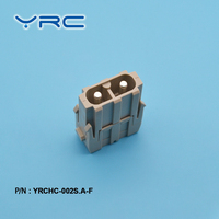 40A Módulo de 2 pines Terminal de crimpado Inserto macho Conector de servicio pesado Conector híbrido