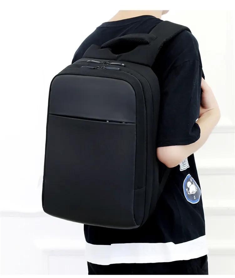 Suppliers men vintage business casual student travel 17 inch high capacity laptop backpack