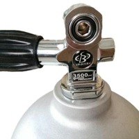 Cilindro de Gas para Buceo de 12L, Aleación de Aluminio, Tanque de Oxígeno de Alta Presión, Cilindro de Aire Comprimido para Sandblasting