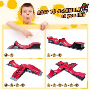 Kit de <span class=keywords><strong>Skate</strong></span> <span class=keywords><strong>Park</strong></span> con logotipo personalizado, rampa de dedo para monopatín profesional, para Parque - Product Image 4