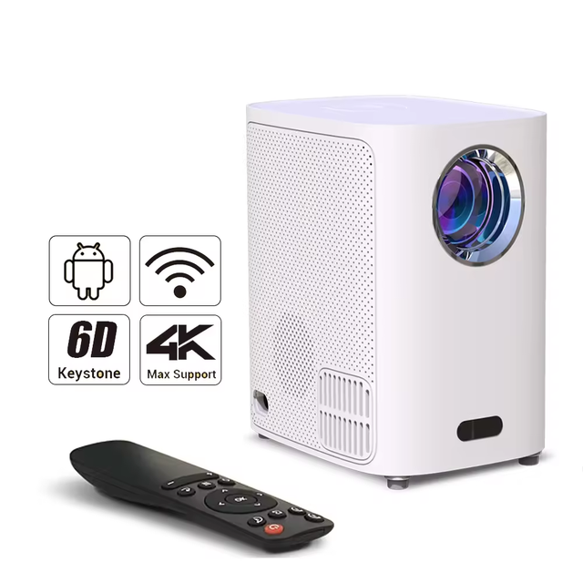 Mini LED Smart Android Projector Portable WiFi Home Theater FHD 1080P Display 3D 720P 150 Lumens Pocketable