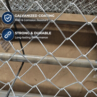 Clôture en treillis métallique galvanisé YC, portail en treillis, maille losange, résistant à la corrosion pour jardin et terrain de sport