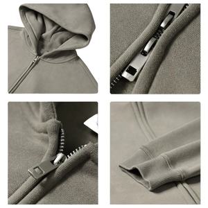 TKAN298 Vente en gros de haute qualité femmes coton polaire sweats à capuche veste zippée vêtements de sport vêtements de sport impression logo personnalisé étiquette à capuche - Product Image 5