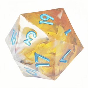 2025 nouveau jeu de dés en résine D20 33mm-55mm dés de base pour jeux de société Dragon donjons Coc groupe de course Cthulhudo autres <span class=keywords><strong>Trpg</strong></span> - Product Image 2