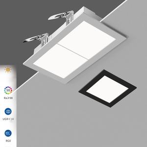 Luz descendente de espejo para interiores arquitectónicos <span class=keywords><strong>Oficina</strong></span> <span class=keywords><strong>en</strong></span> casa 7W Techo Trimless Downlight cuadrado ajustable Invasable - Product Image 1