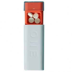 Boîte à pilules de voyage compacte à 3 compartiments - Distributeur d'une journée, plastique de qualité alimentaire, mini solution de rangement personnalisable - Product Image 2