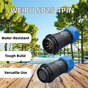 SD16 20 28 系列 IP67 防水 DIN 适配器，采用 PBT/尼龙绝缘，适用于电子和机械应用 - Product Image 3