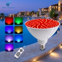 Luz LED Sumergible para Piscina RGB de Alta Calidad, 12V, IP68, Resistente al Agua, con Cuerpo de ABS, 25W/35W/45W, Control Remoto