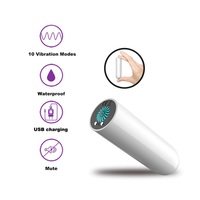 AOLAN Mini Bullet Vibrator 10 Frequenzen IPX9 Wasserdicht Magnetische Aufladung Geräuschlos Umweltfreundlich Realistisches Gefühl für Frauen Sexspielzeug
