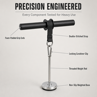 Barre de musculation robuste pour l'avant-bras et les biceps, accessoire pour machine à câble, pour la musculation