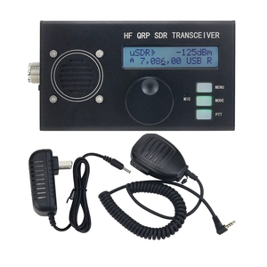 Transceptor GGDX OEM USDX USDR HF QRP de 8 bandas y 5W DSP SSB/CW con micrófono azul/negro/rojo para radioaficionados - Product Image 2