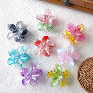 Elegante Pinza para el Cabello con Diseño de Flor de Huevo para Mujer, Pinza de Colores para Vacaciones en la Playa, Accesorio para el Cabello para Fiestas y Uso Casual - Product Image 3