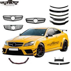 W204 Außen zubehör Inklusive Front lippen stoßstangen splitter Heck diffusor Spoiler Für Mercedes Benz C-Klasse W204 C204 2007-2013