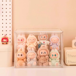 HENRY Vitrine multifonctionnelle de conception européenne, écologique, pour Labubu, hauteur 15,75 pouces, boîte de présentation en acrylique transparente, étagère Pop - Product Image 2