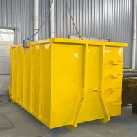 Conteneur à benne basculante robuste Q235 pour les déchets de construction