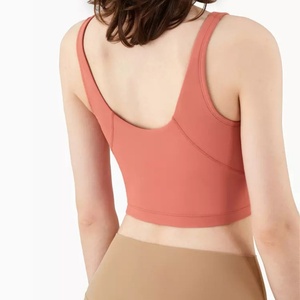 Top Deportivo Corto para Mujer, para Yoga, Gimnasio, Fitness, Sujetador Deportivo Acolchado, Top Corto - Product Image 3