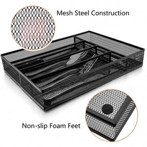 Meilleure Vente : Organisateur de Tiroir à Couverts en Maille à 6 Compartiments pour Ustensiles de Cuisine et Couverts - Product Image 3