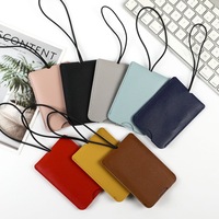Étiquettes de bagages de voyage en cuir PU personnalisées, étiquettes de sac à dos de luxe à la mode, étiquettes souples résistantes à l'eau, écologiques, étiquettes à lettres
