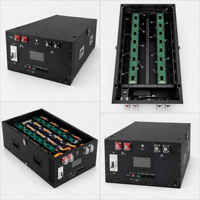Boîtier de batterie empilable 48V 20kWh vide avec affichage LCD BMS, stock UE, pour système de stockage d'énergie industriel.