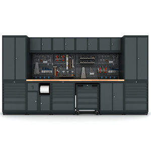 Banc de travail métallique robuste de haute qualité, conception modulaire pour usage industriel en atelier, composants essentiels pour moteur à roulement, garantie 3 ans - Product Image 2