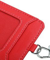 Kalung Promosi Bisnis ID Kulit Lencana Leher Dompet Tali Lanyard Tempat Kartu ID Dompet