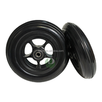 Ventes directes d'usine Roulettes universelles Roulettes en caoutchouc solide de 6 pouces Fauteuil roulant médical Roues avant Roues silencieuses de 150mm