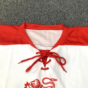 Maillot de hockey personnalisé pour jeunes Maillot de hockey sur glace universitaire blanc à motif imprimé par sublimation bon marché - Product Image 4