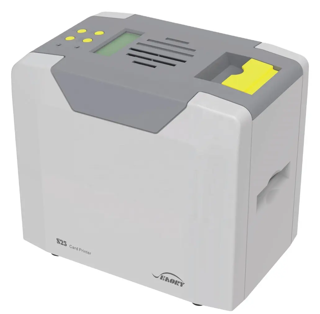 Printer Kartu tipe DTC S25 kecil dan ringan untuk mencetak kartu ID bisnis yang dipersonalisasi
