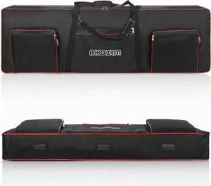 Funda de Piano Electrónico de Tela Oxford Acolchada, para Teclado de 88 Teclas, Fabricada por BSCI - Product Image 2